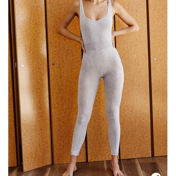 Free people movement good karma onesie in ice grey - Picture 1 of 4